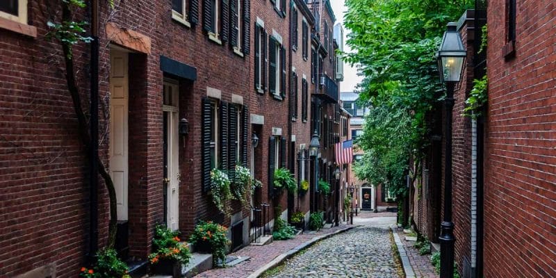 Que ver en Boston | Calle Acorn en Beacon Hill, Boston, Estados Unidos