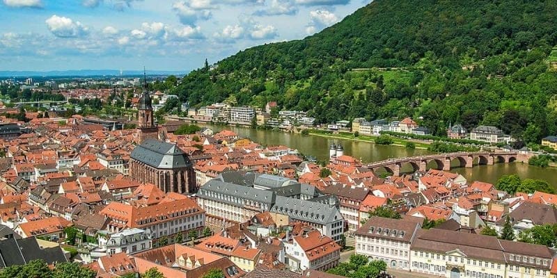Vistas desde el Castillo, Heidelberg, Alemania