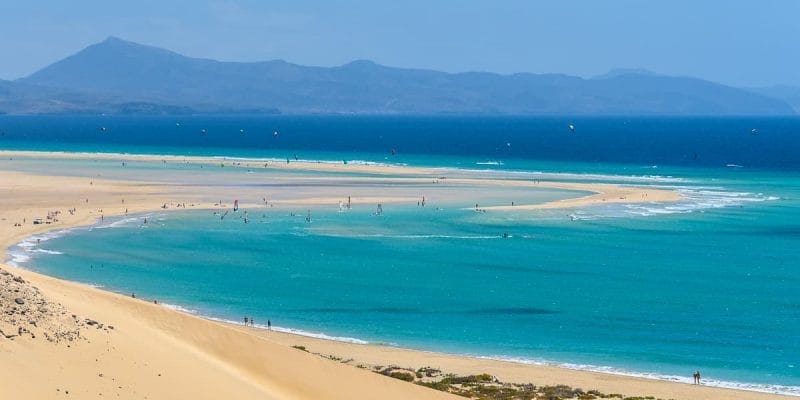 Playas de Fuerteventura | Vista de Playa Sotavento, Playas de Jandía, Fuerteventura