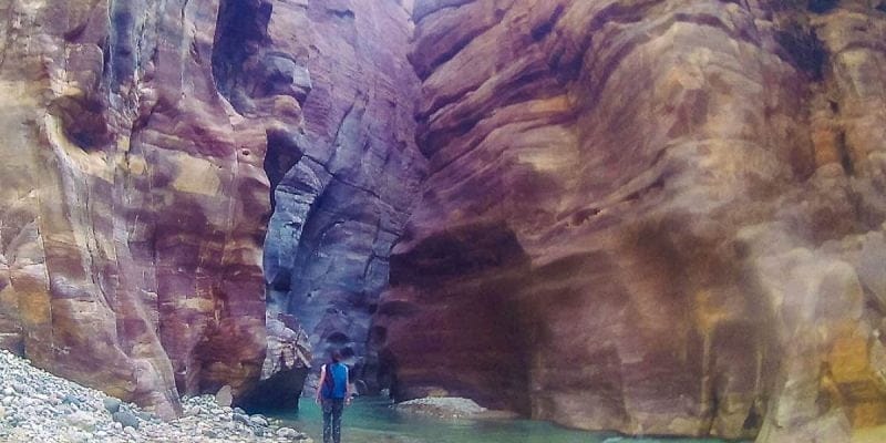 Cañón, Wadi Mujib, Jordania