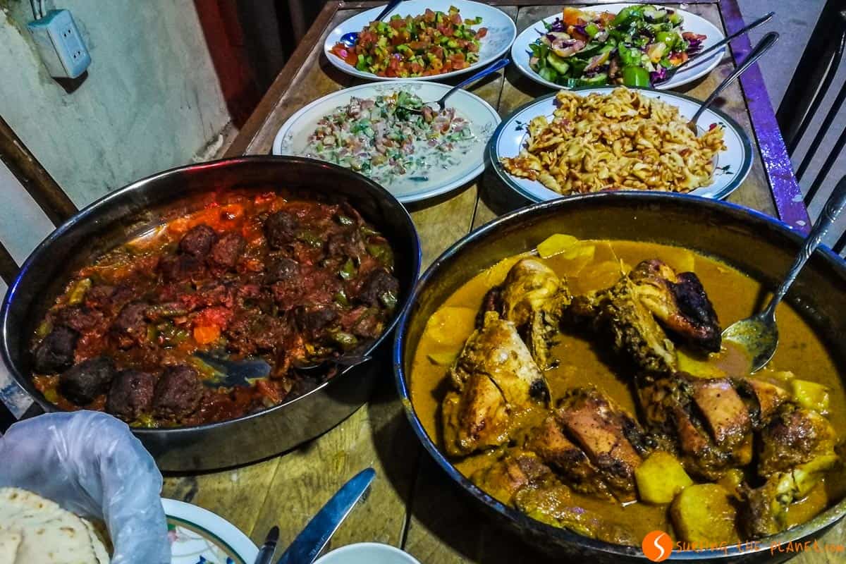 Comida, Dana Castle, Jordania Comida, Dana Castle, Jordania