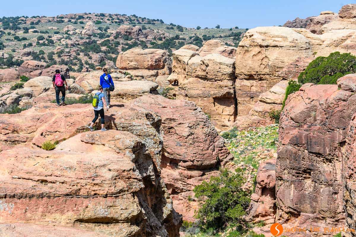 Senderismo, Reserva de la Biosfera de Dana, Jordania Senderismo, Reserva de la Biosfera de Dana, Jordania