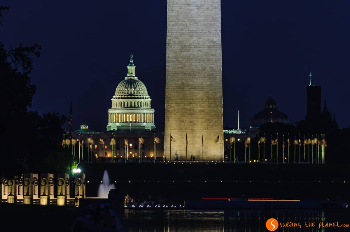 Capitolio por la noche, Washington DC, Estados Unidos | Itinerario por la Costa Este de EEUU