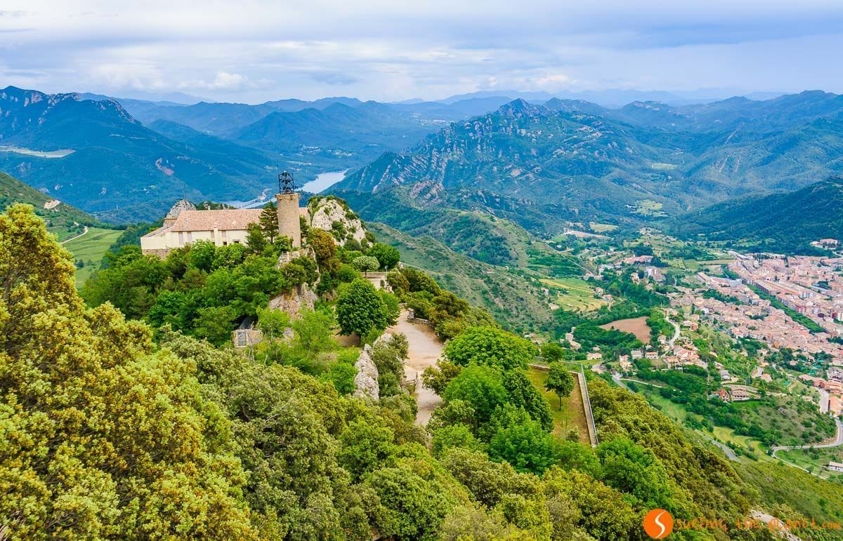 Vista desde Santuario de Queralt, Cataluña | Lugares con encanto en Cataluña