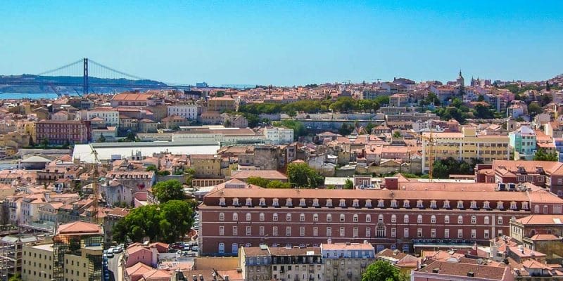 Vista aérea, Lisboa, Portugal