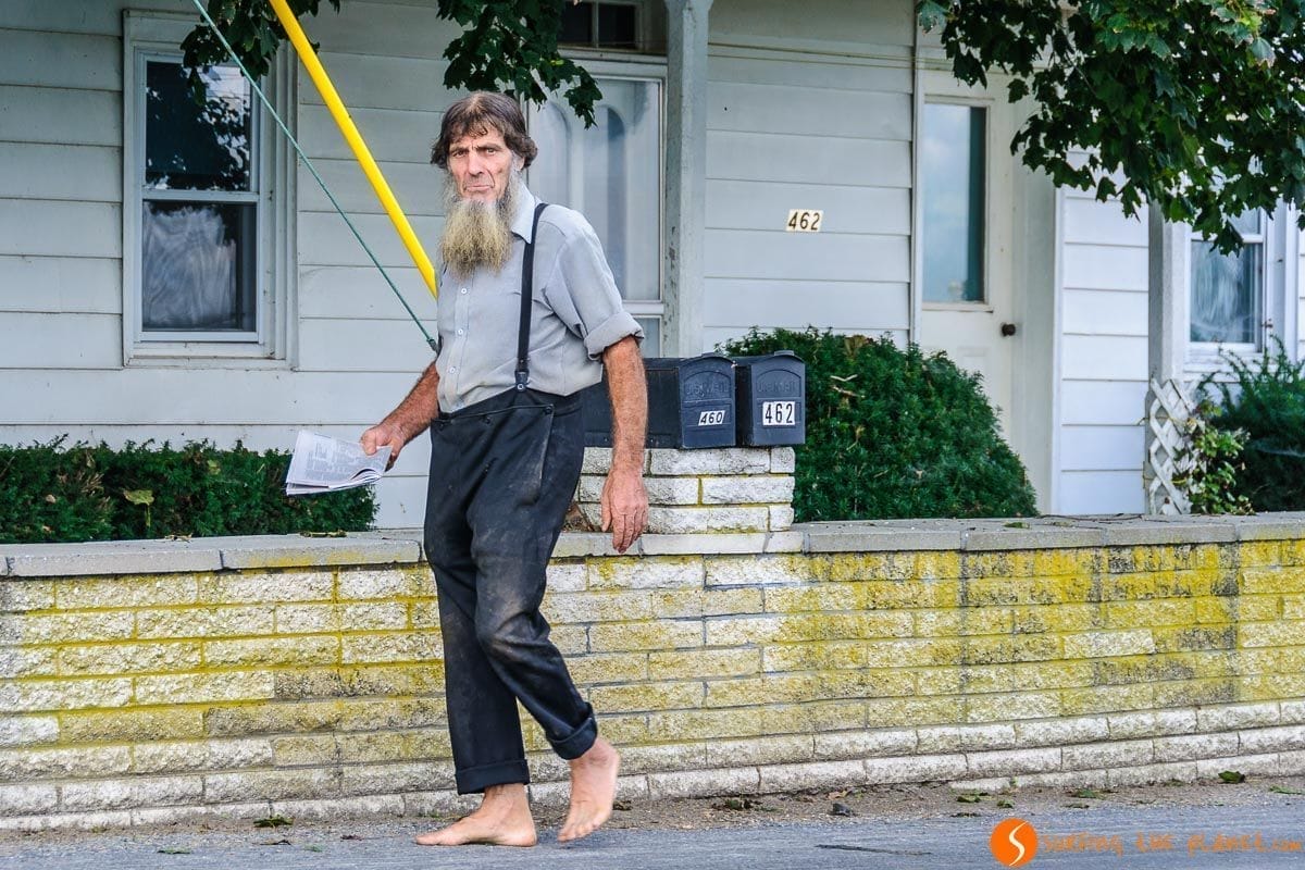 Hombre con barba, Comunidad Amish de Lancaster, Pennsylvania | Viaje de 15 días por la Costa Este de Estados Unidos