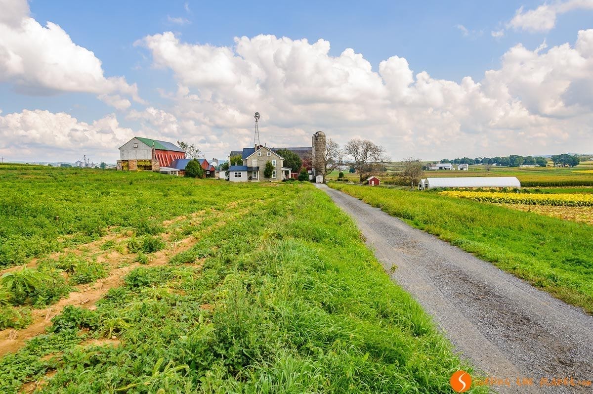 Granja, Condado de Amish de Lancaster, Pennsylvania, Estados Unidos Granja, Condado de Amish de Lancaster, Pennsylvania, Estados Unidos