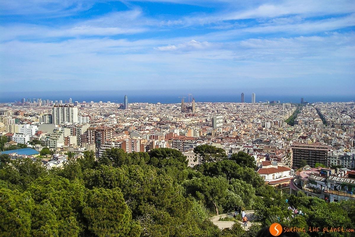 El mirador de la Cruz, Parque Güell, Barcelona, Cataluña, España | Los mejores miradores de Barcelona