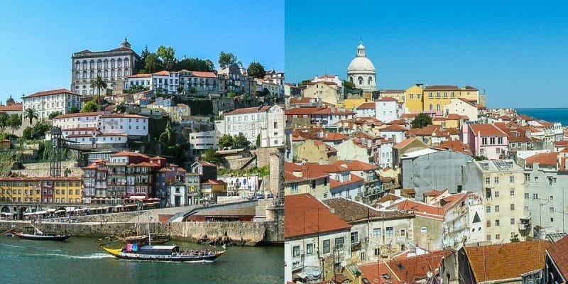 Viajar a Oporto o Lisboa