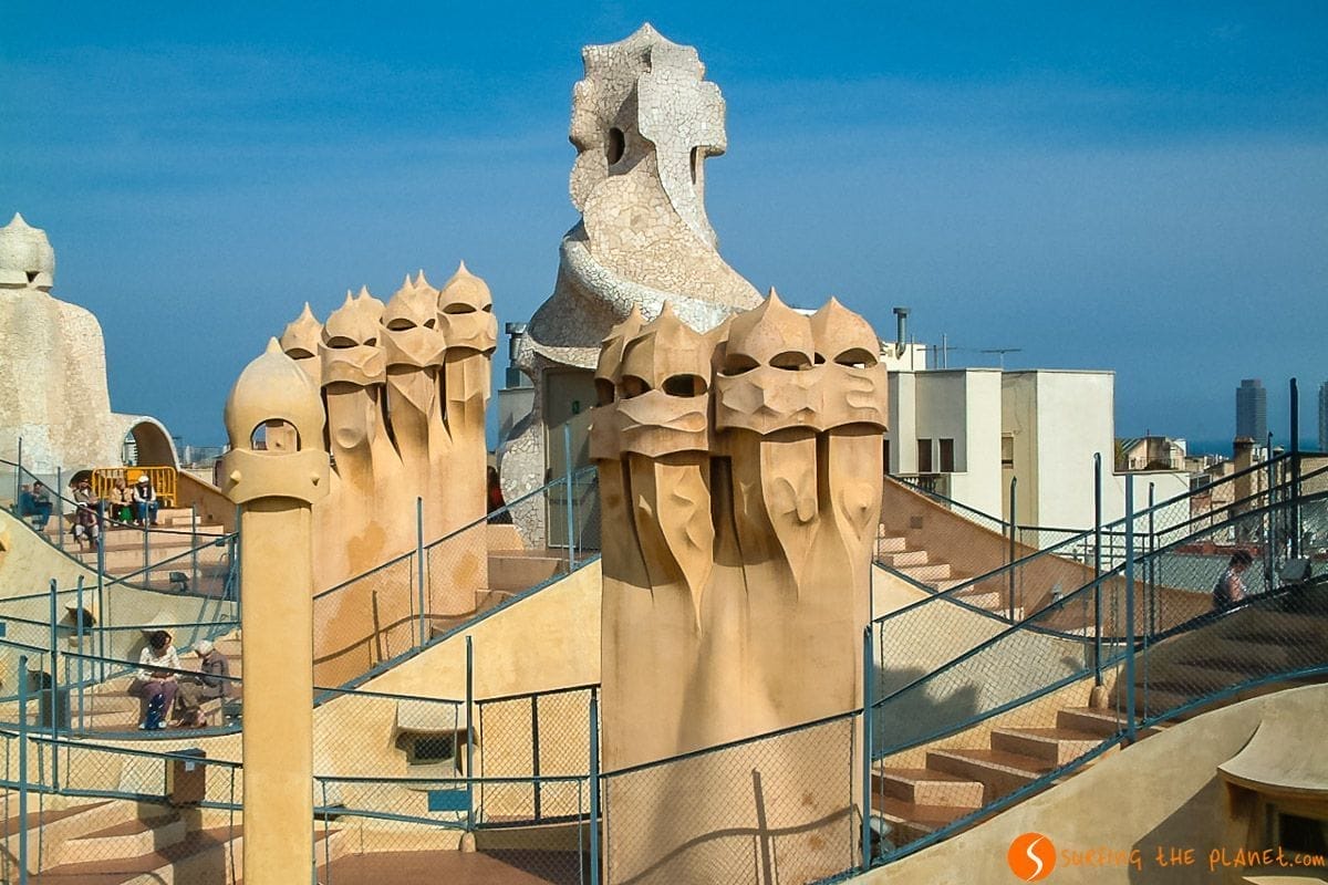 Terrado de La Pedrera, Barcelona, Cataluña, España | Que hacer en Barcelona en 4 días Terrado de La Pedrera, Barcelona, Cataluña, España | Que hacer en Barcelona en 4 días