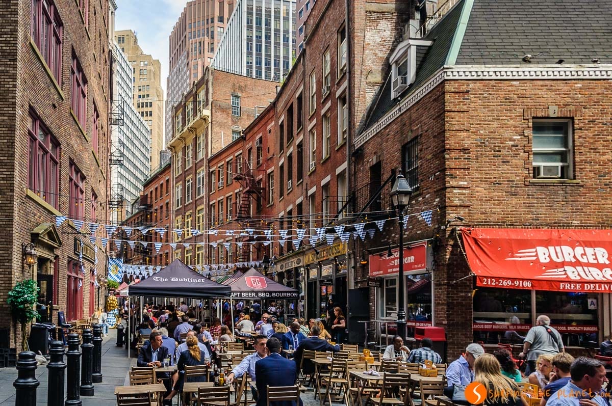 Stone Street, Lower Manhattan, Nueva York | Que ver en Nueva York en 7 días Stone Street, Lower Manhattan, Nueva York | Que ver en Nueva York en 7 días