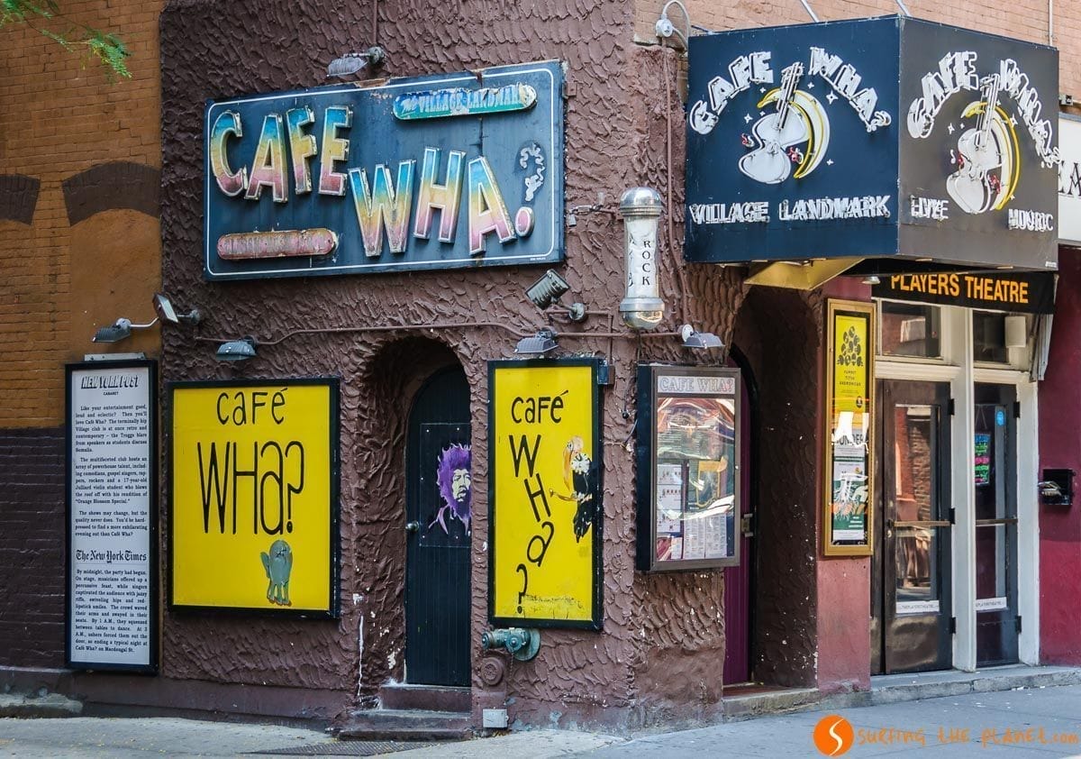 Café Wha, The Village, The Village, Nueva York, Estados Unidos Café Wha, The Village, The Village, Nueva York, Estados Unidos
