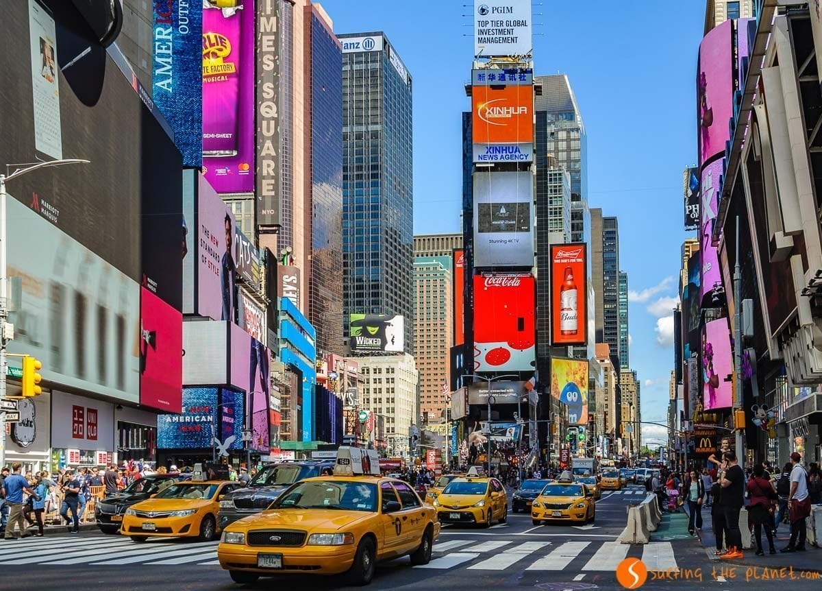 Que ver en Nueva York con niños | Times Square durante el día, Midtown, Nueva York Que ver en Nueva York con niños | Times Square durante el día, Midtown, Nueva York