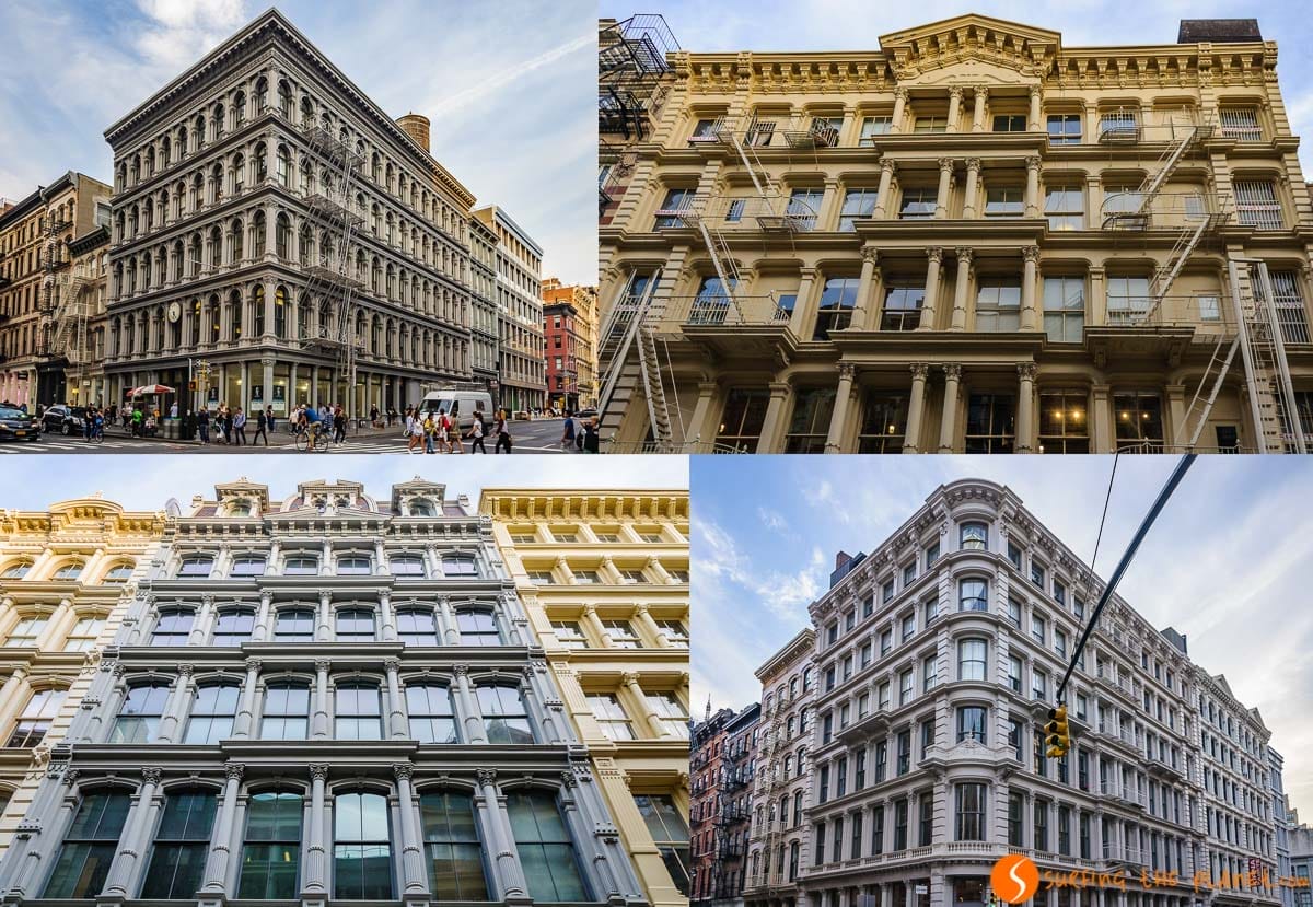 Fachadas auténticas, Soho, Nueva York, Estados Unidos | Barrios de Nueva York con encanto Fachadas auténticas, Soho, Nueva York, Estados Unidos | Barrios de Nueva York con encanto