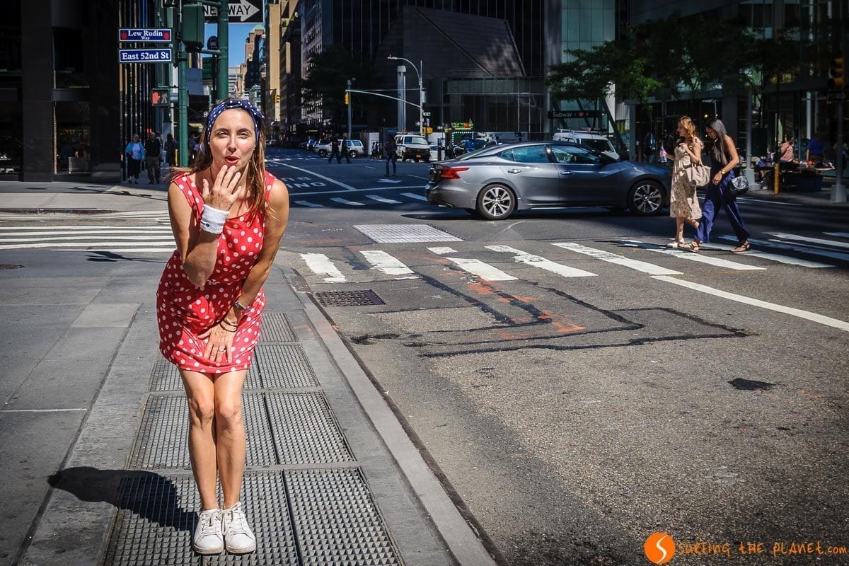 Escena de Marilyn Monroe, Midtown, Nueva York, Estados Unidos
