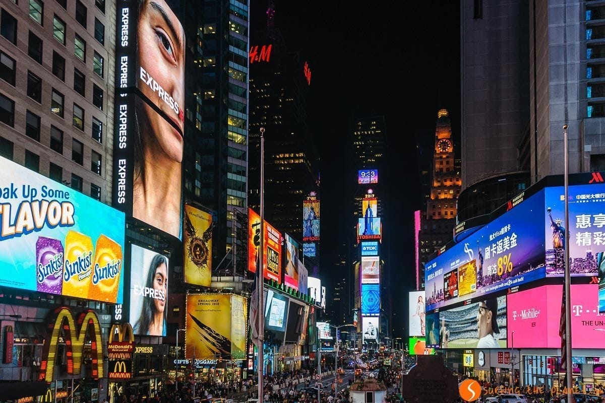 Times Square por la noche, Midtown, Nueva York | Que hacer en Nueva York con niños Times Square por la noche, Midtown, Nueva York | Que hacer en Nueva York con niños
