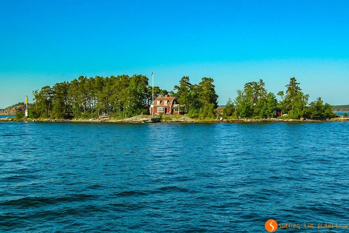 Casita en el Archipiélago de Estocolmo, Suecia