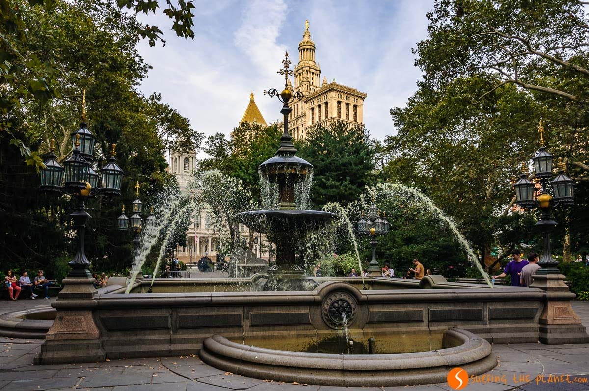 City Hall Park, Manhattan, Nueva York City Hall Park, Manhattan, Nueva York