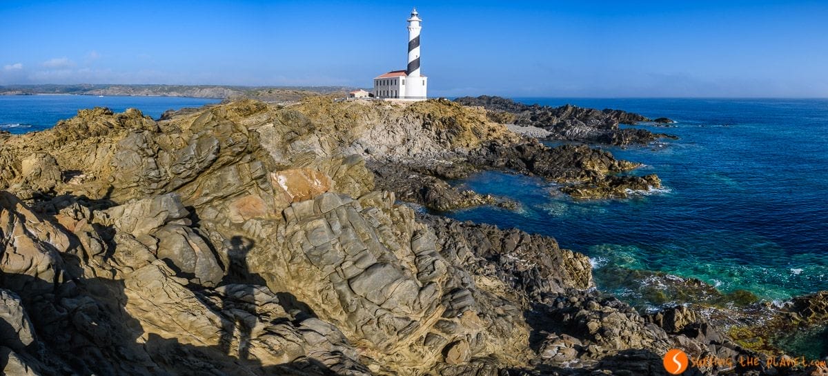 Panorama con el Faro de Favàritx, Menorca, España