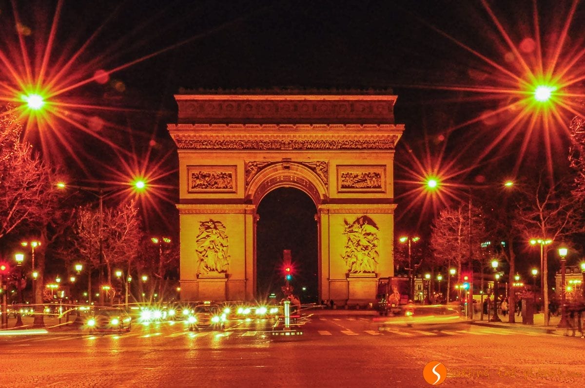 Luces nocturnas, Arco de Triunfo, París | Que hacer en París con niños Luces nocturnas, Arco de Triunfo, París | Que hacer en París con niños