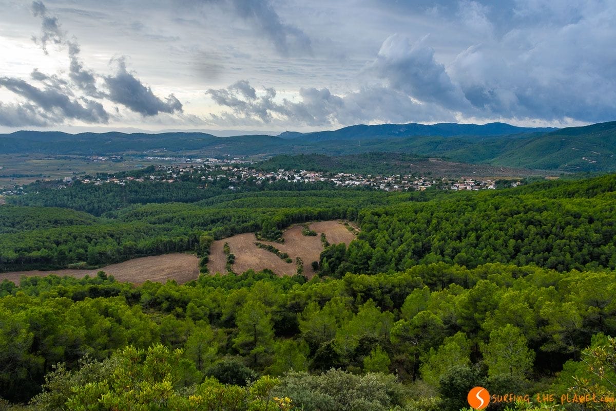 Vistas desde el Santuario de Santa Maria del Foix, El Penedès, Cataluña, España | Qué visitar en el Penedès