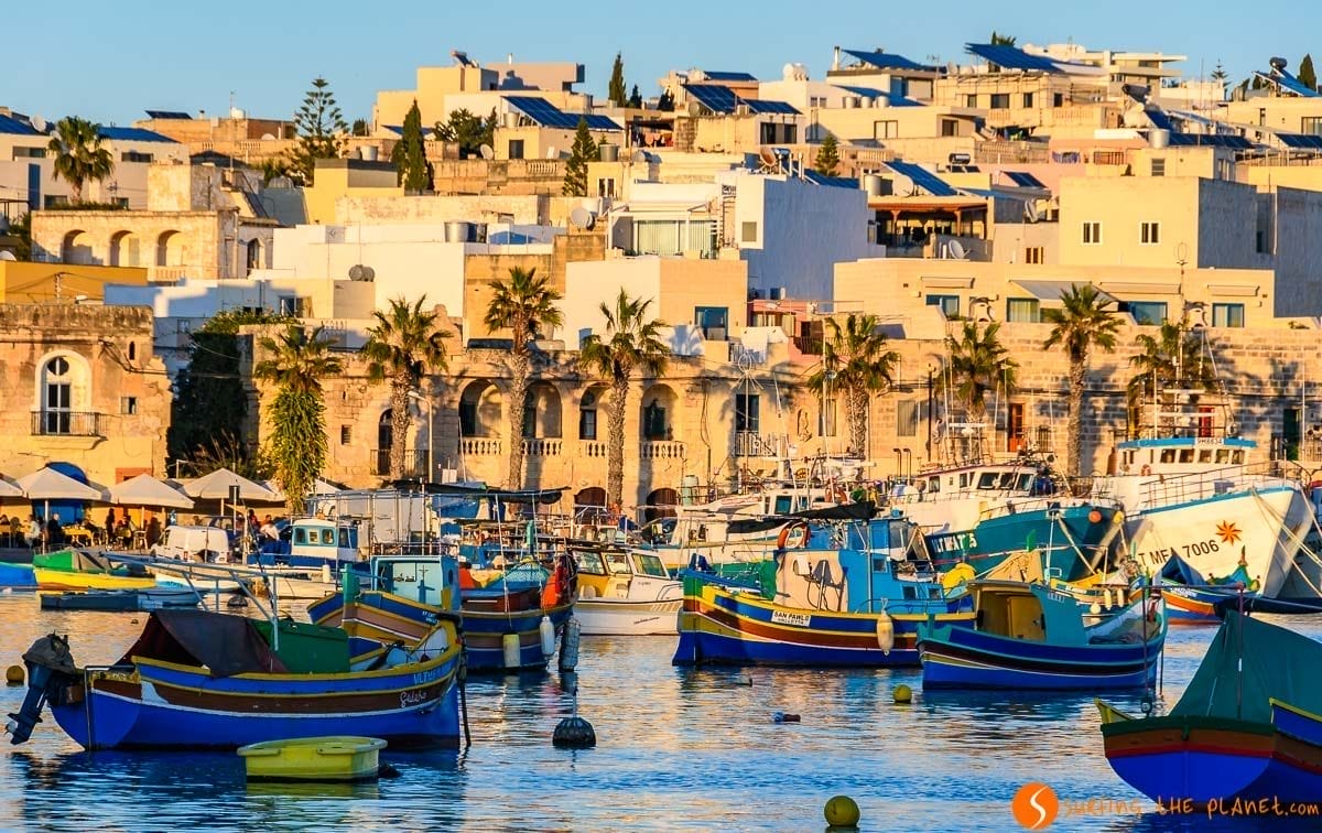 Barcos al atardecer, Marsaxlokk, Malta | Que visitar en Malta Barcos al atardecer, Marsaxlokk, Malta | Que visitar en Malta