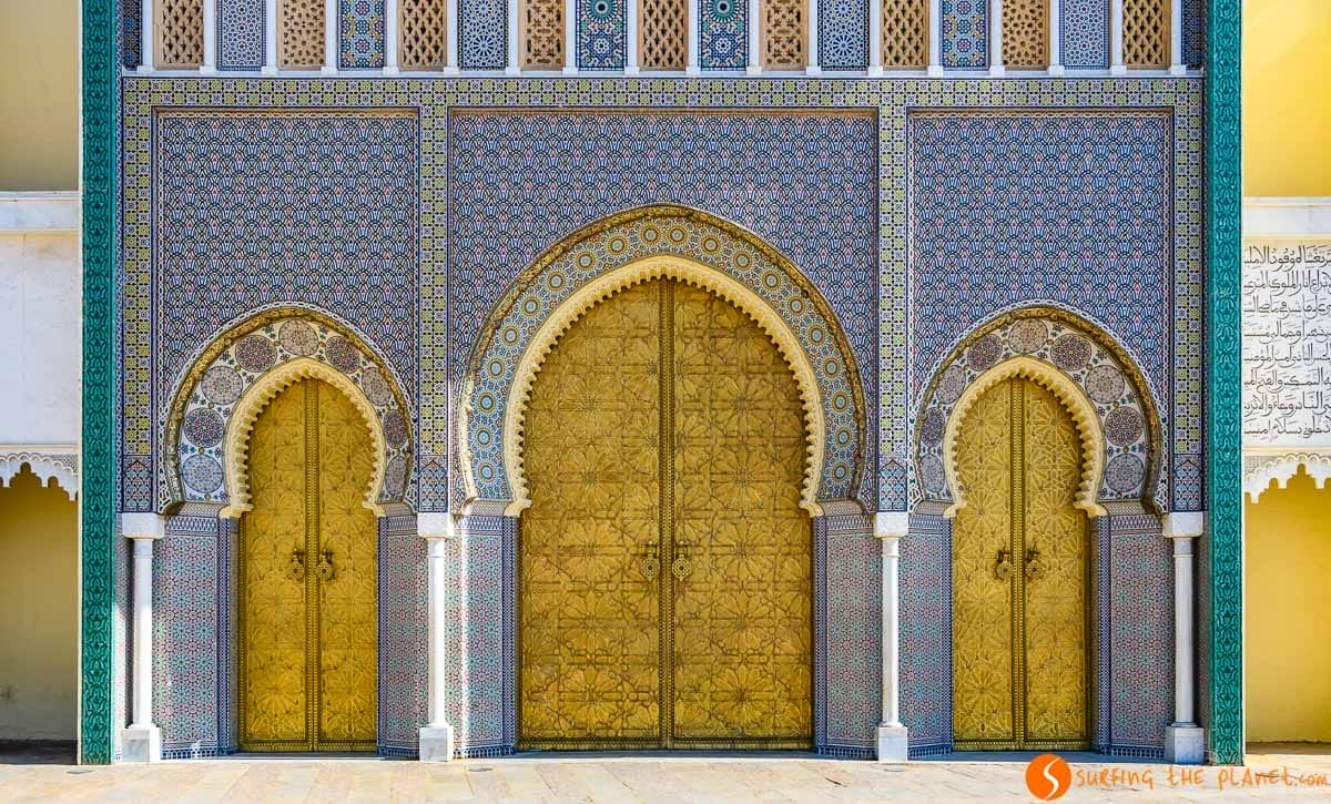 Puertas del Palacio Real, Fez, Marruecos Puertas del Palacio Real, Fez, Marruecos