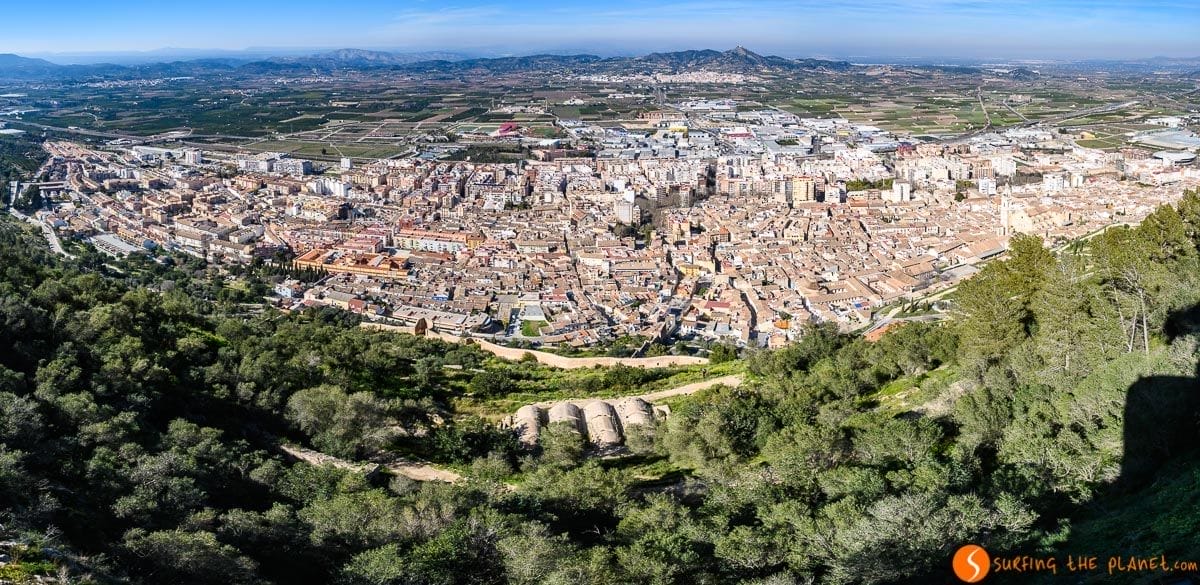 Vistas panorámicas desde el Castillo de Xàtiva, Provincia de Valencia, Comunidad Valenciana Vistas panorámicas desde el Castillo de Xàtiva, Provincia de Valencia, Comunidad Valenciana