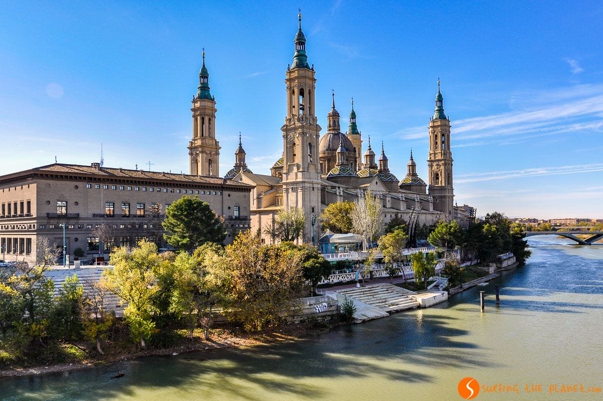 Catedral de la Pilar con el Ebro, Zaragoza, Aragón Catedral de la Pilar con el Ebro, Zaragoza, Aragón | Que hacer en Aragón