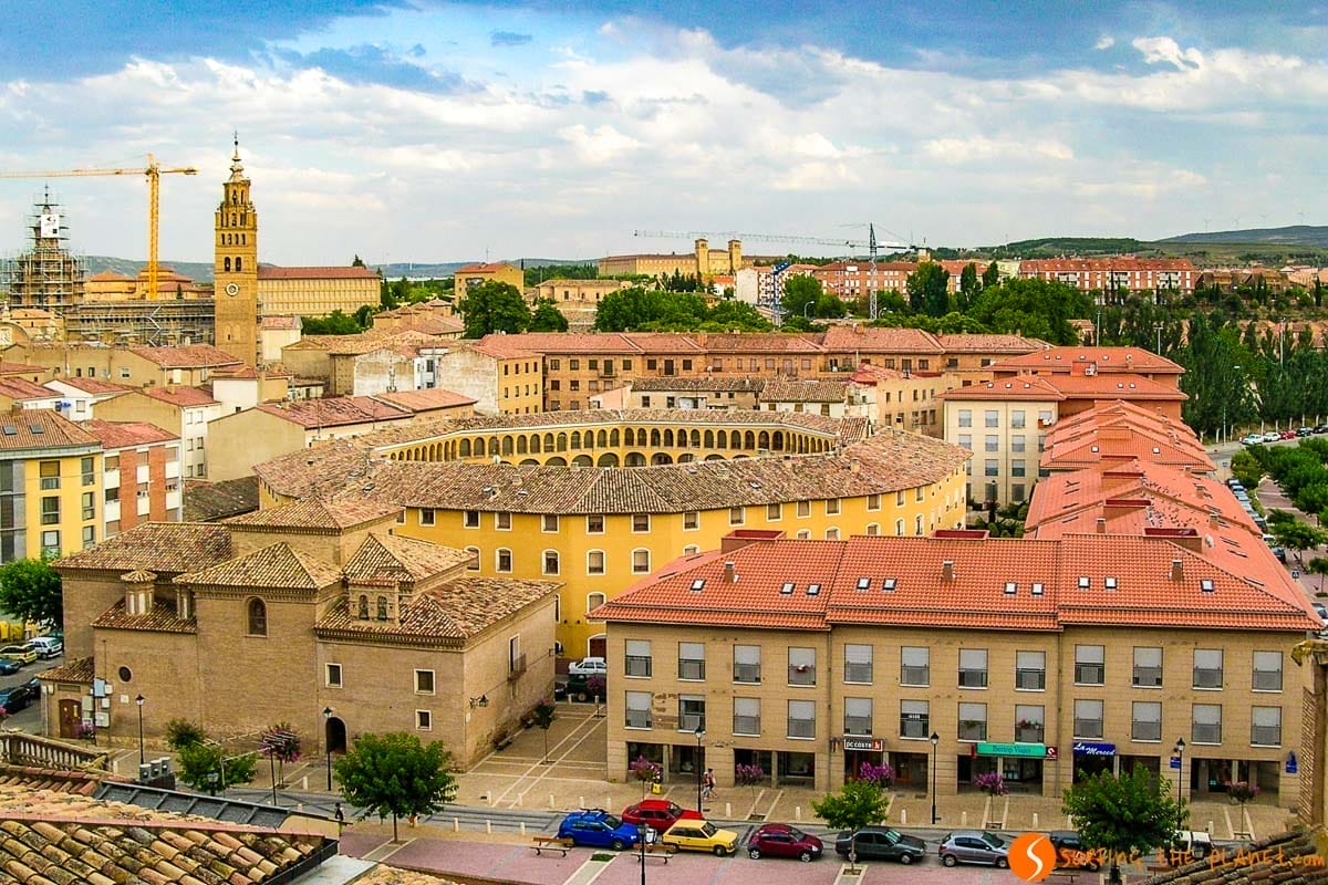 Vistas panorámicas con el Arena de Toros, Tarazona, Zaragoza, Aragón