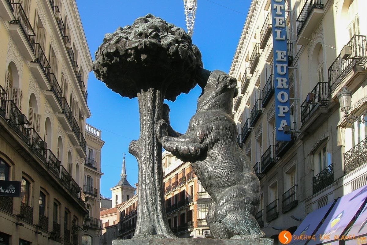 Oso, Puerta del Sol, Madrid, España | Que hacer en Madrid con niños