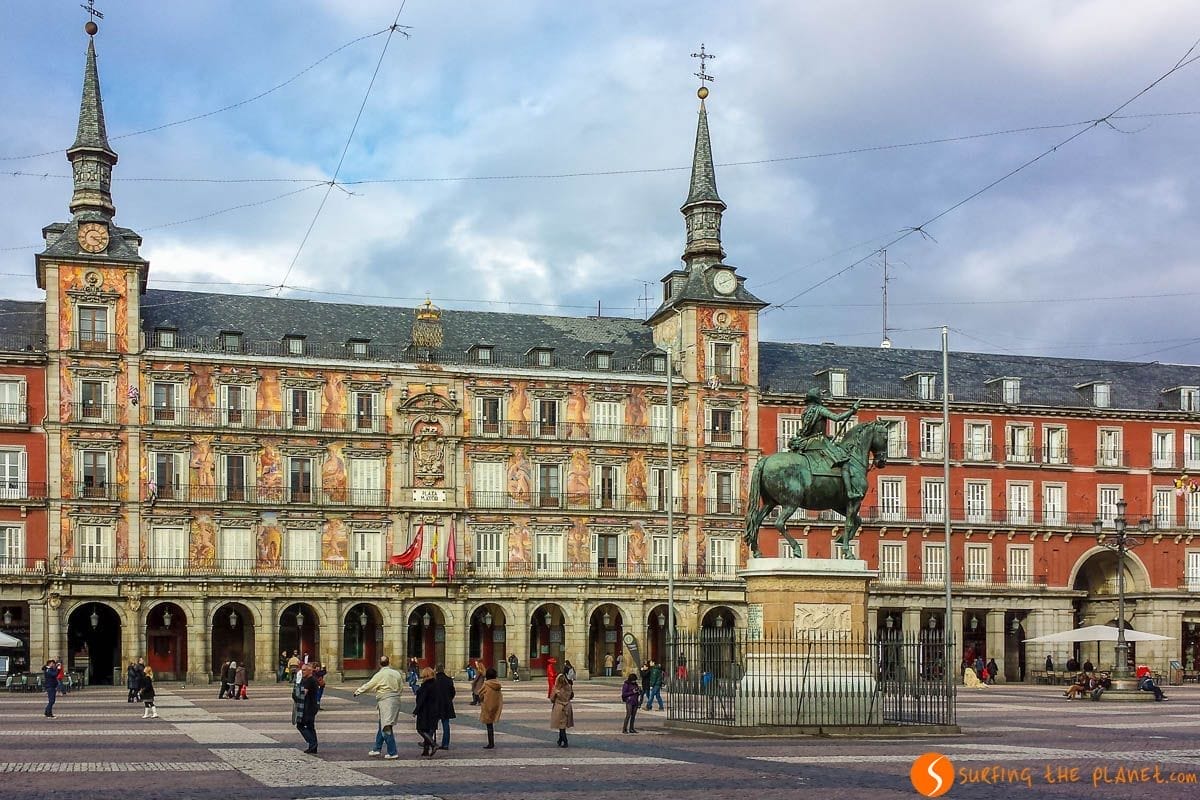 Plaza Mayor, Madrid, España | Que hacer en Madrid con niños