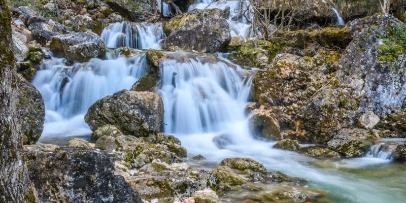 Cascada baja, Nacimiento del Río Mundo, Albacete