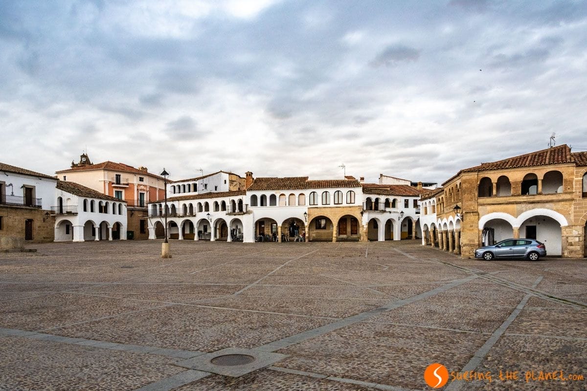 Plaza Mayor, Garrovillas, Cáceres, Extremadura Plaza Mayor, Garrovillas, Cáceres, Extremadura