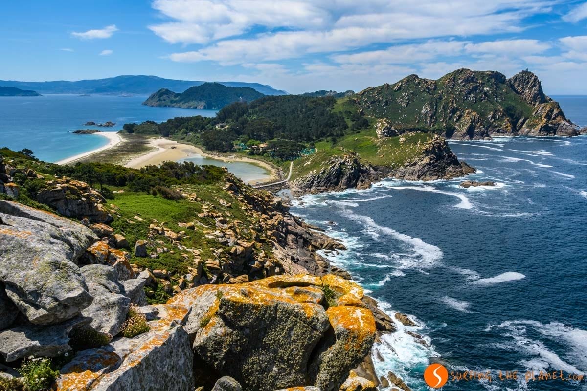 Vistas desde Alto do Príncipe, Islas Cíes, Galicia | Excursiones en las islas Cíes Vistas desde Alto do Príncipe, Islas Cíes, Galicia | Excursiones en las islas Cíes