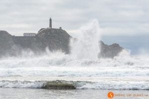 Olas en la Playa Balea, Costa da Morte, Galicia