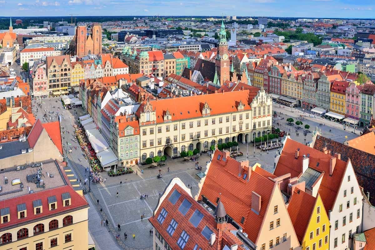 Vistas panorámicas, Plaza del Mercado, Wroclaw | Que ver en Breslavia