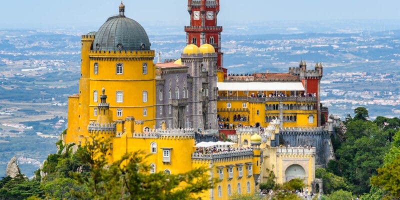 Que ver en Sintra | Vistas del Palacio da Pena, Mirador de la Cruz Alta, Sintra, Portugal