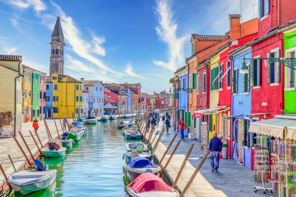 Calle colorida, Burano, Venecia | Que ver en Venecia en dos días