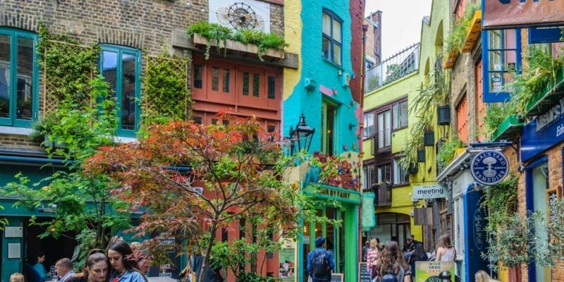 Que ver en Londres en 2 días | Casas coloridas, Neal's Yard