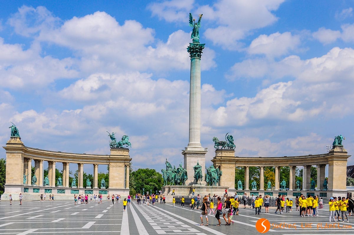 Summer, Heroes' Square, Budapest | Things to see and do in Budapest in 2 days