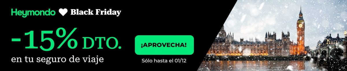 Black Friday, Heymondo, Surfing the Planet | El mejor seguro de viaje con 15% de descuento