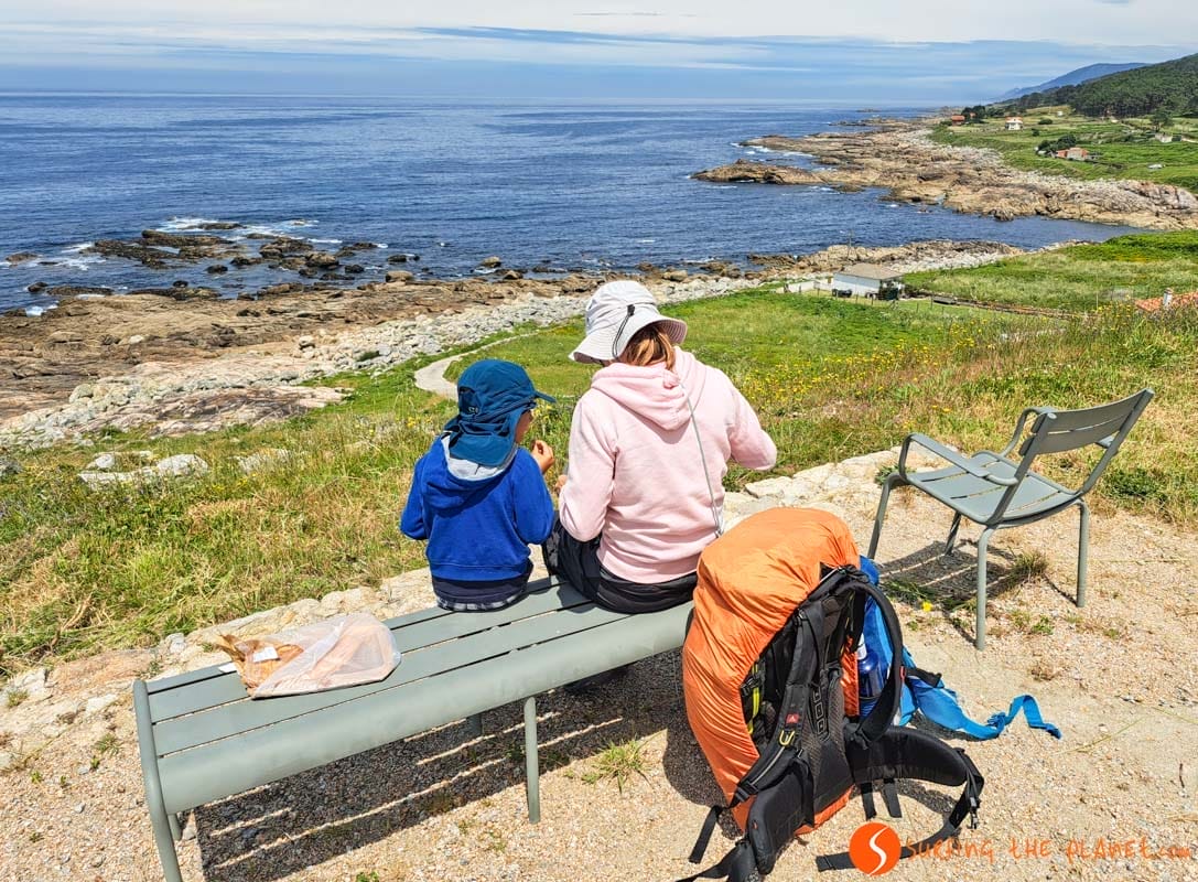 Descanso en Oia, Galicia | Camino de Santiago con niños Descanso en Oia, Galicia | Camino de Santiago con niños