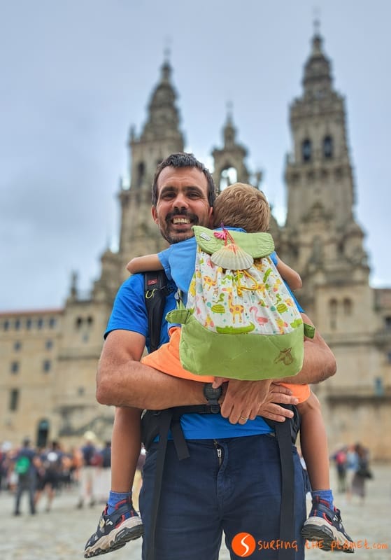 Llegada a Santiago de Compostela, Galicia | Camino de Santiago con niños Llegada a Santiago de Compostela, Galicia | Camino de Santiago con niños