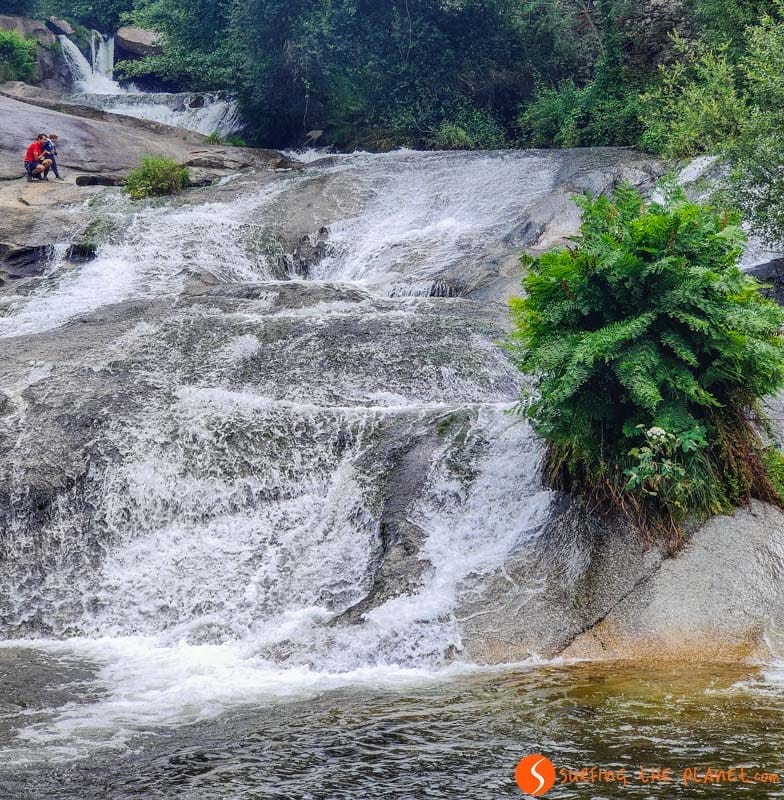Cascada, Camino Santiago Portugués con niños Cascada, Camino Santiago Portugués con niños