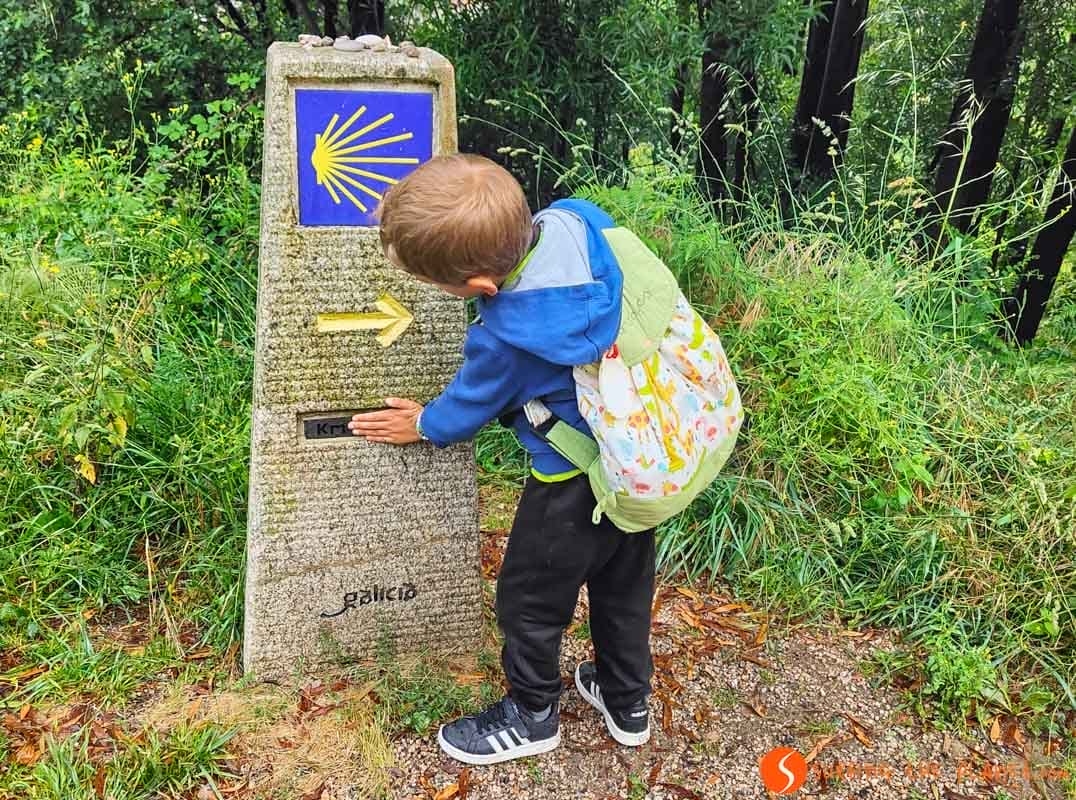 Hito, Camino Santiago Portugués con niños Hito, Camino Santiago Portugués con niños