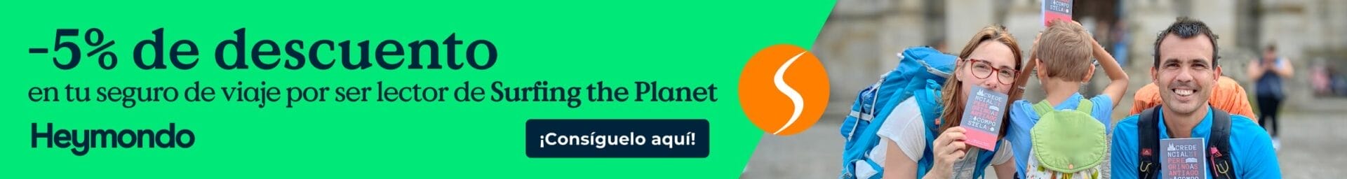 Descuento de seguro de viaje Heymondo por ser lector de Surfing the Planet