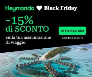 Heymondo Black Friday | La migliore assicurazione di viaggio con il 15% di sconto